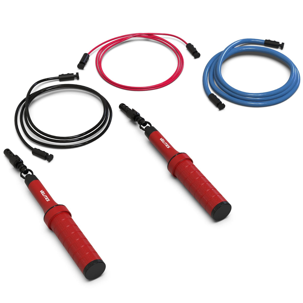 Velites Pack Comba Fire 2.0 + Cables de Velocidad - En un solo pack llévate  los 3 cables disponibles - Para tu entrenamiento funcional, cardio, fuerza  y saltos dobles - Comba Color