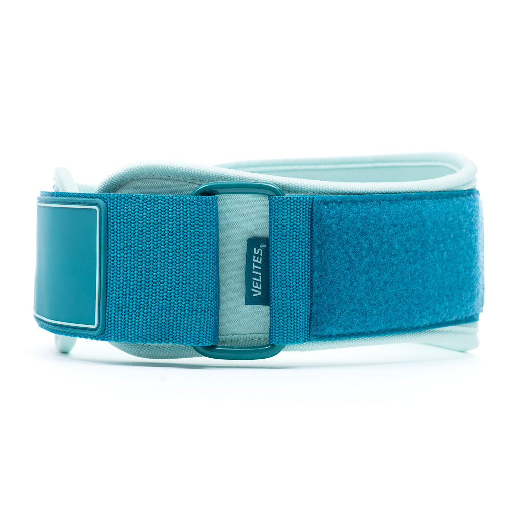 CINTURON DE HALTEROFILIA PERSONALIZABLE AZUL