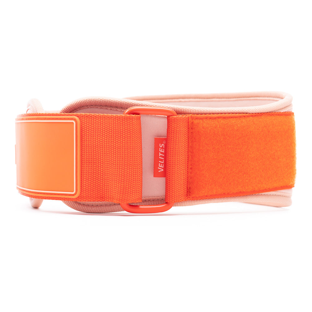 Cinturón de halterofilia naranja personalizable